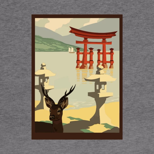 Miyajima Torii vector image by Redbooster